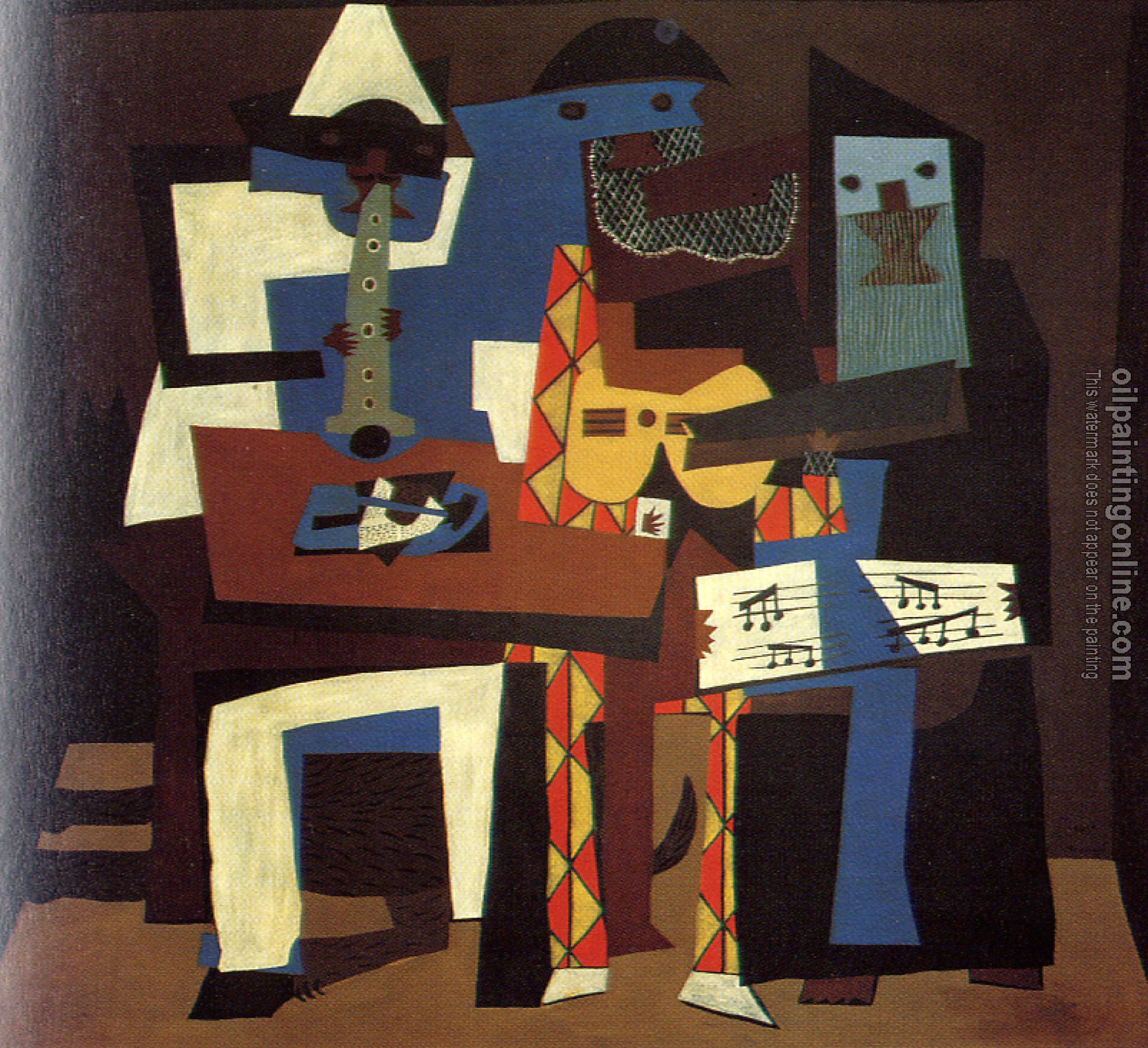Picasso, Pablo - three musicians